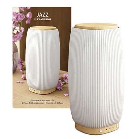 Jazz - ceramica + bambú difusor ultrasónico Luz de meditación