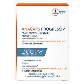 DUCRAY ANACAPS PROGRESSIV 3 Cajas de  30 Cápsulas